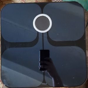 Black FitBit Aria Scale